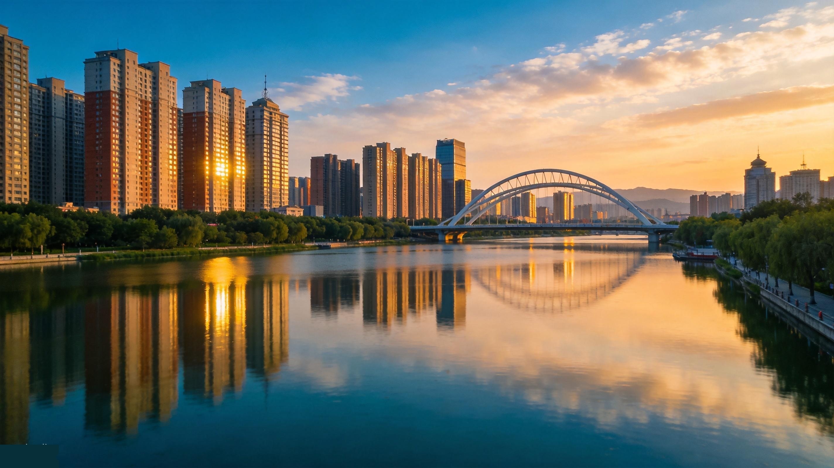 太原汾河两岸